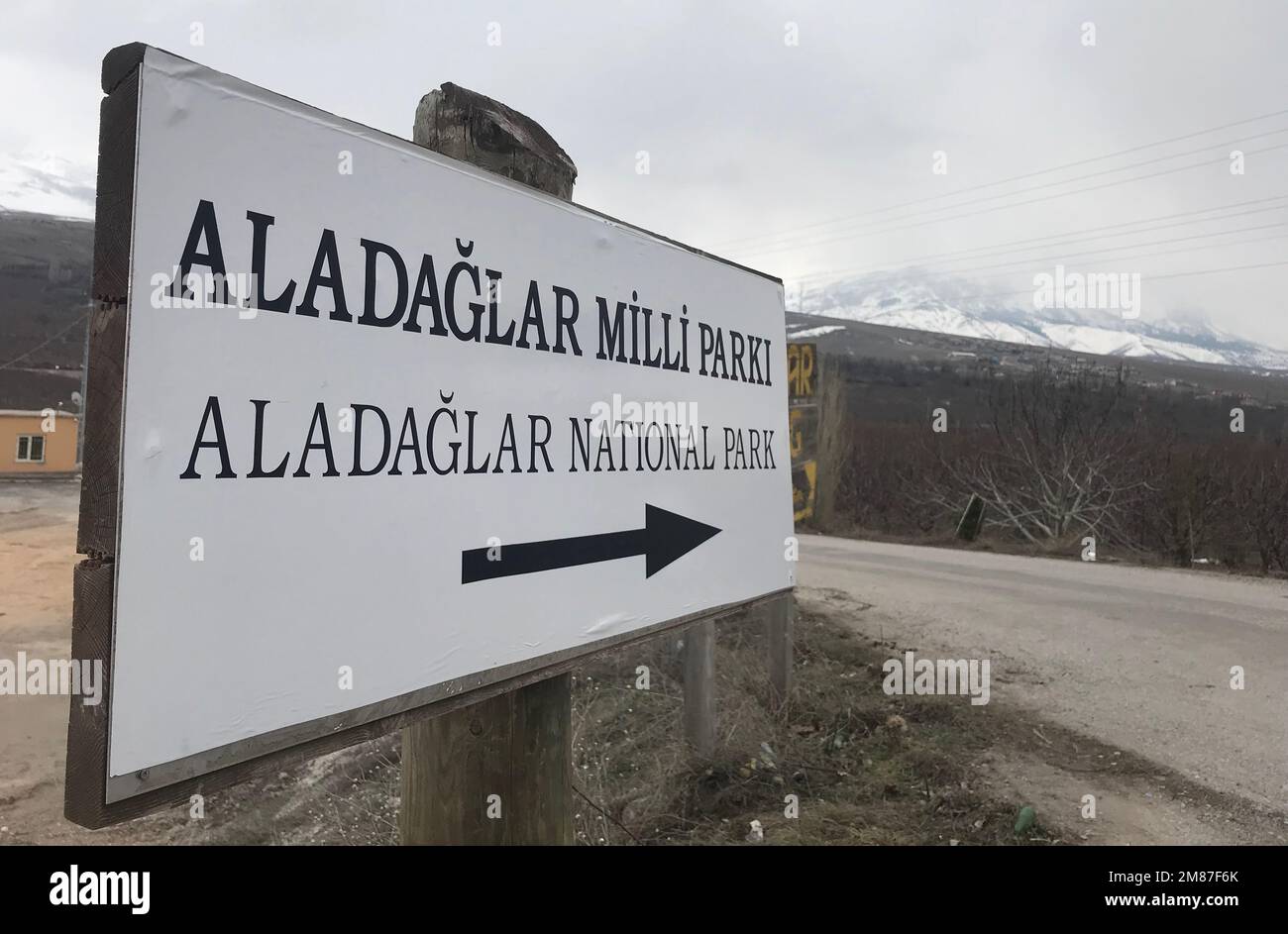 Aladaglar National Park Entrance in Nigde, Turkey. Aladaglar is most