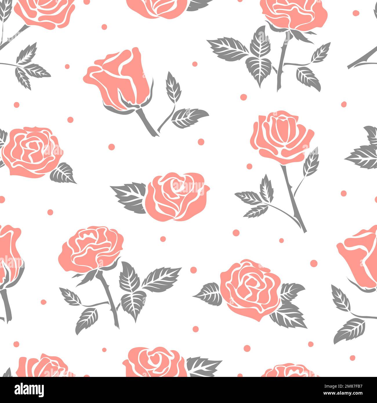 Roses pattern hi-res stock photography and images - Alamy