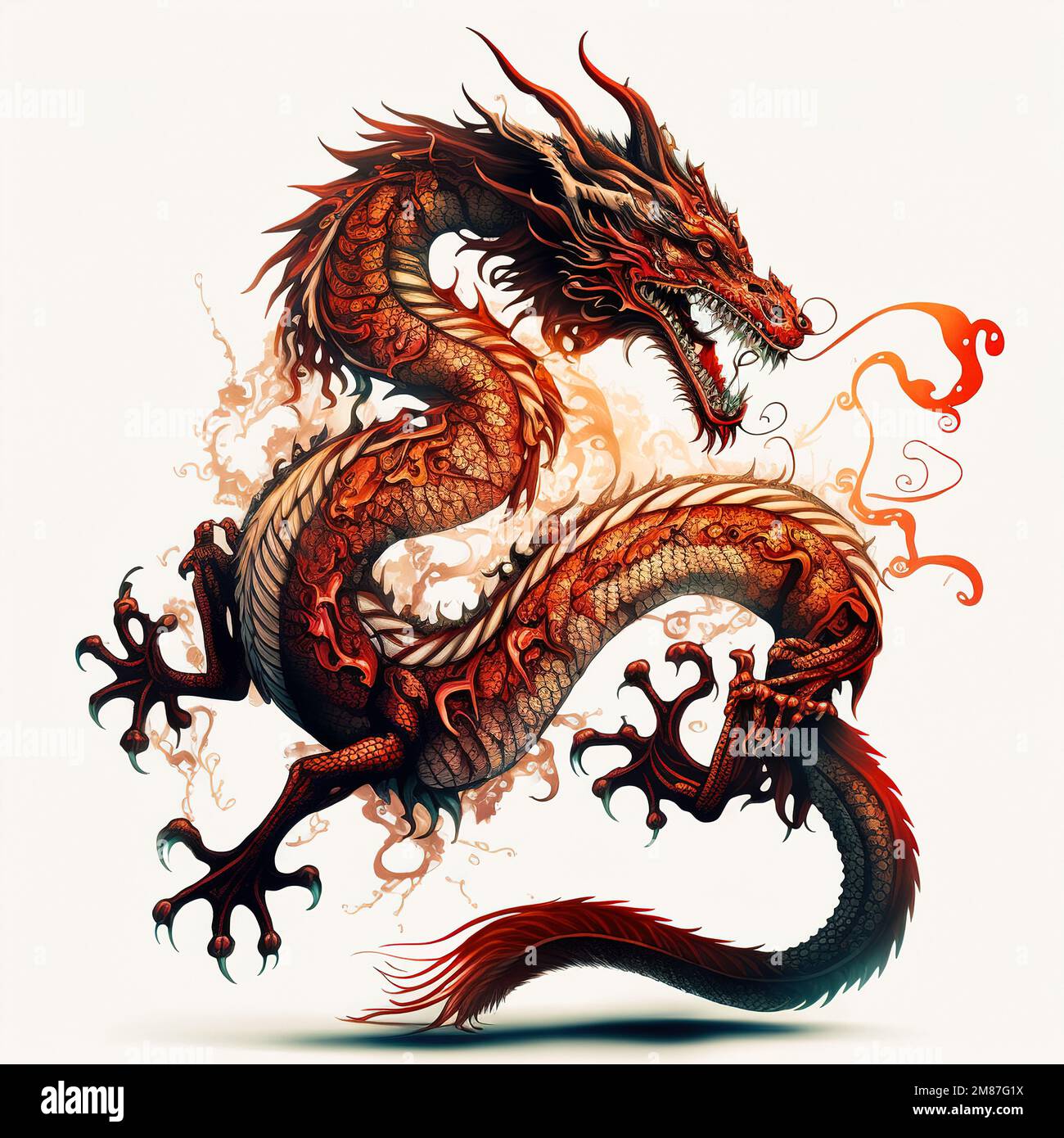 Chinese dragon drawing hi-res stock photography and images - Alamy