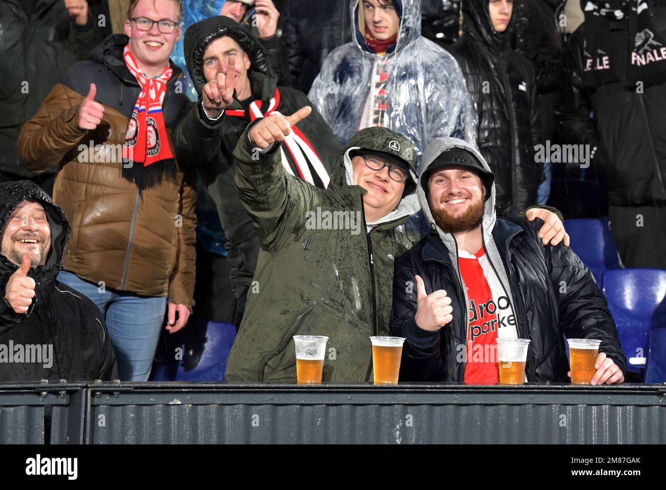 ROTTERDAM - Feyenoord supporters during the 2nd round of the TOTO KNVB