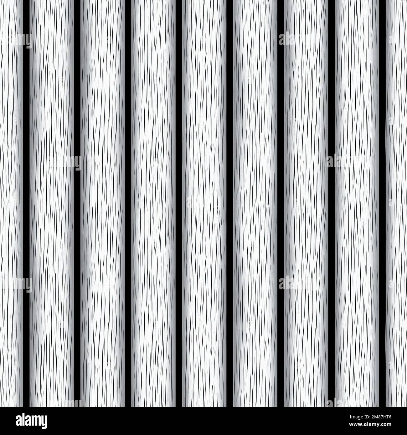 Geometric abstract pattern with black and white vertical stripes. Geometric graphics composition. Seamless background Stock Photo
