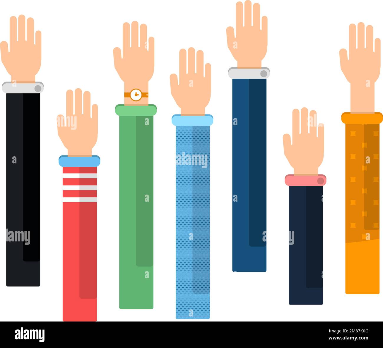 Different hands set. Various character cartoon limbs Stock Vector Image