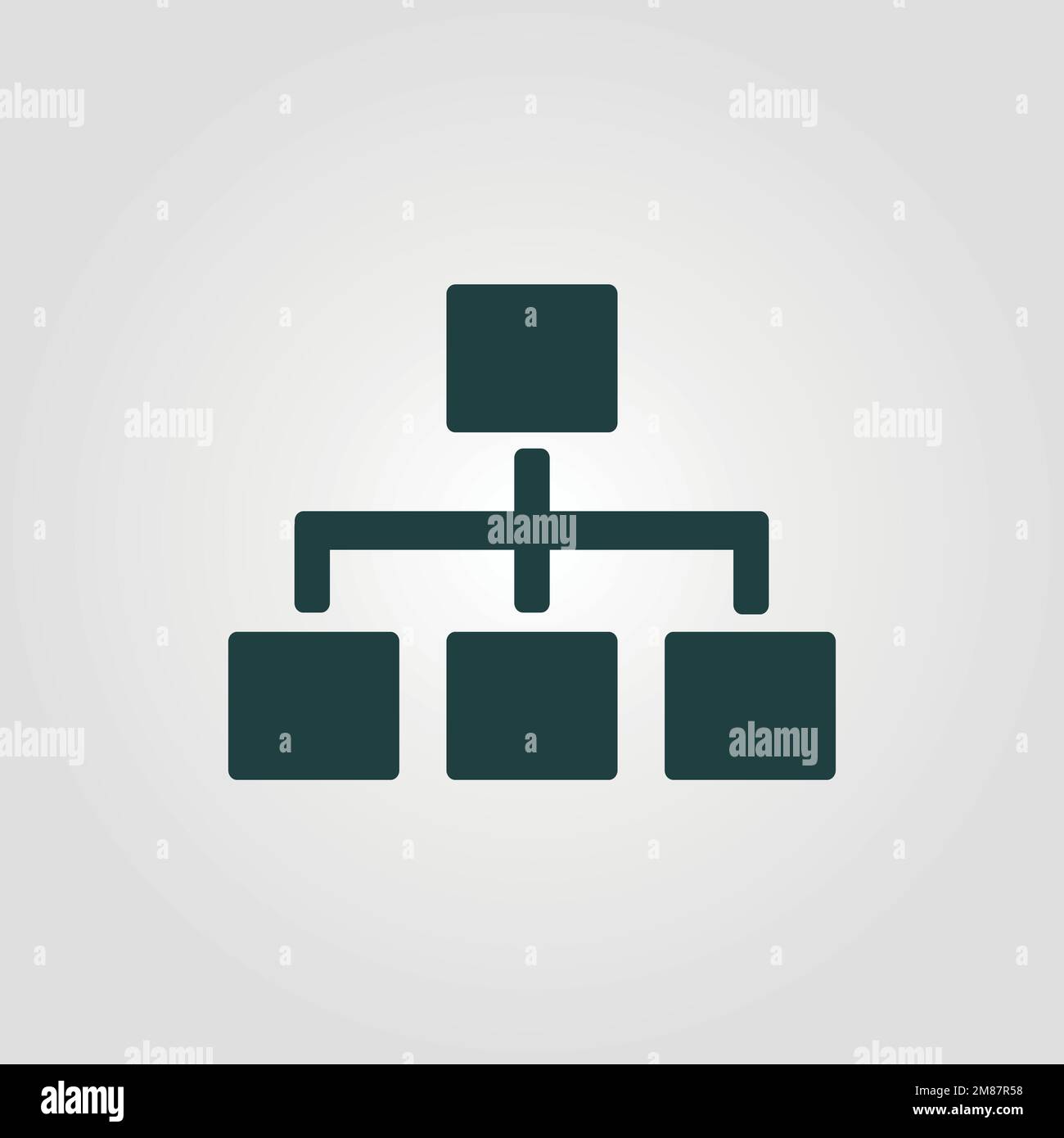 Computer Server vector icon. Black illustration isolated on white background for graphic and web design. Stock Vector