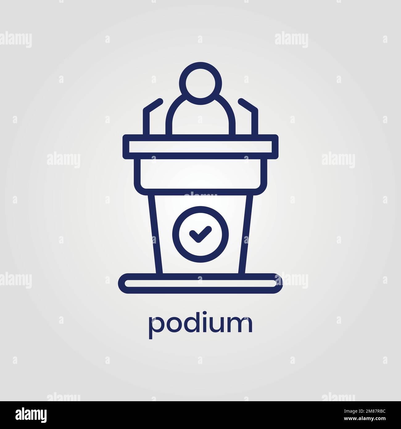 Podium icon vector eps file Stock Vector