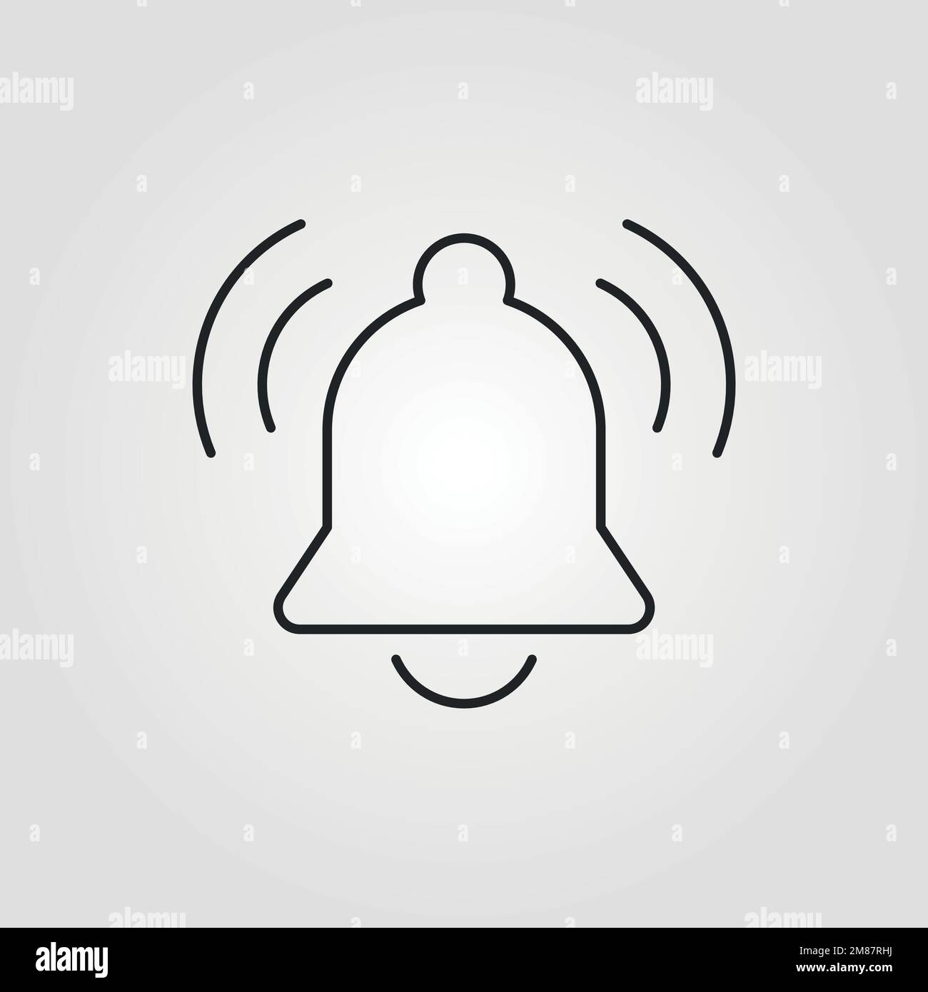 alarm vector icon line art style for Web and Mobile Stock Vector Image ...