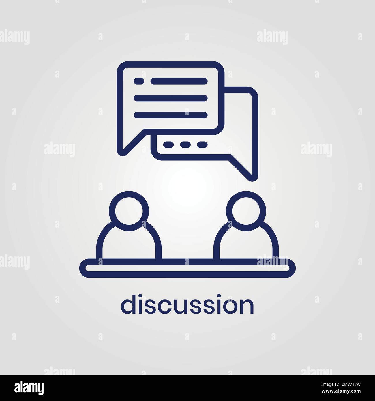 Discussion icon vector eps file Stock Vector Image & Art Alamy