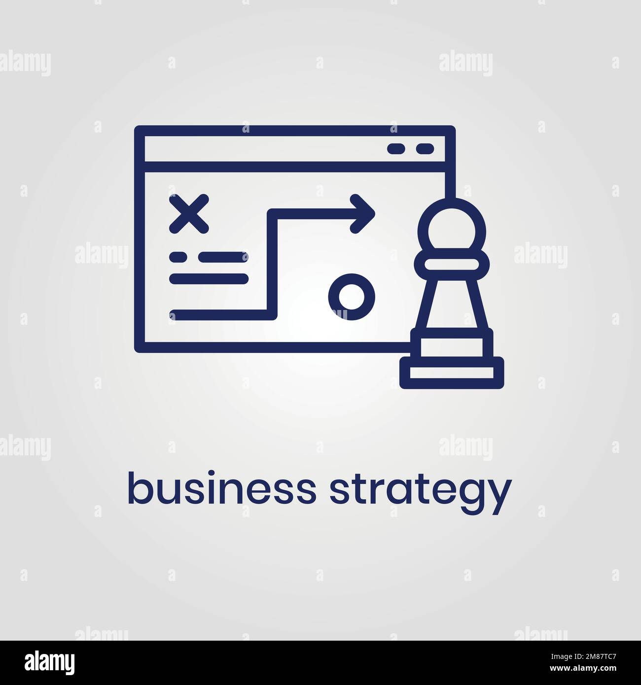 Business Strategy icon vector eps file Stock Vector