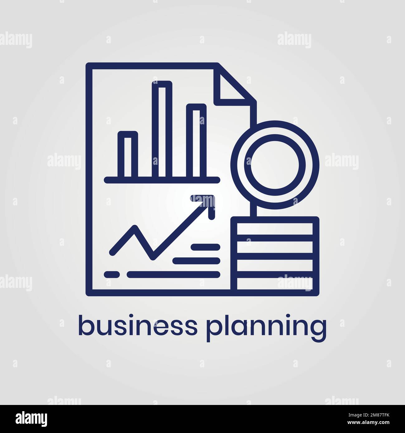 Business planning icon vector eps file Stock Vector