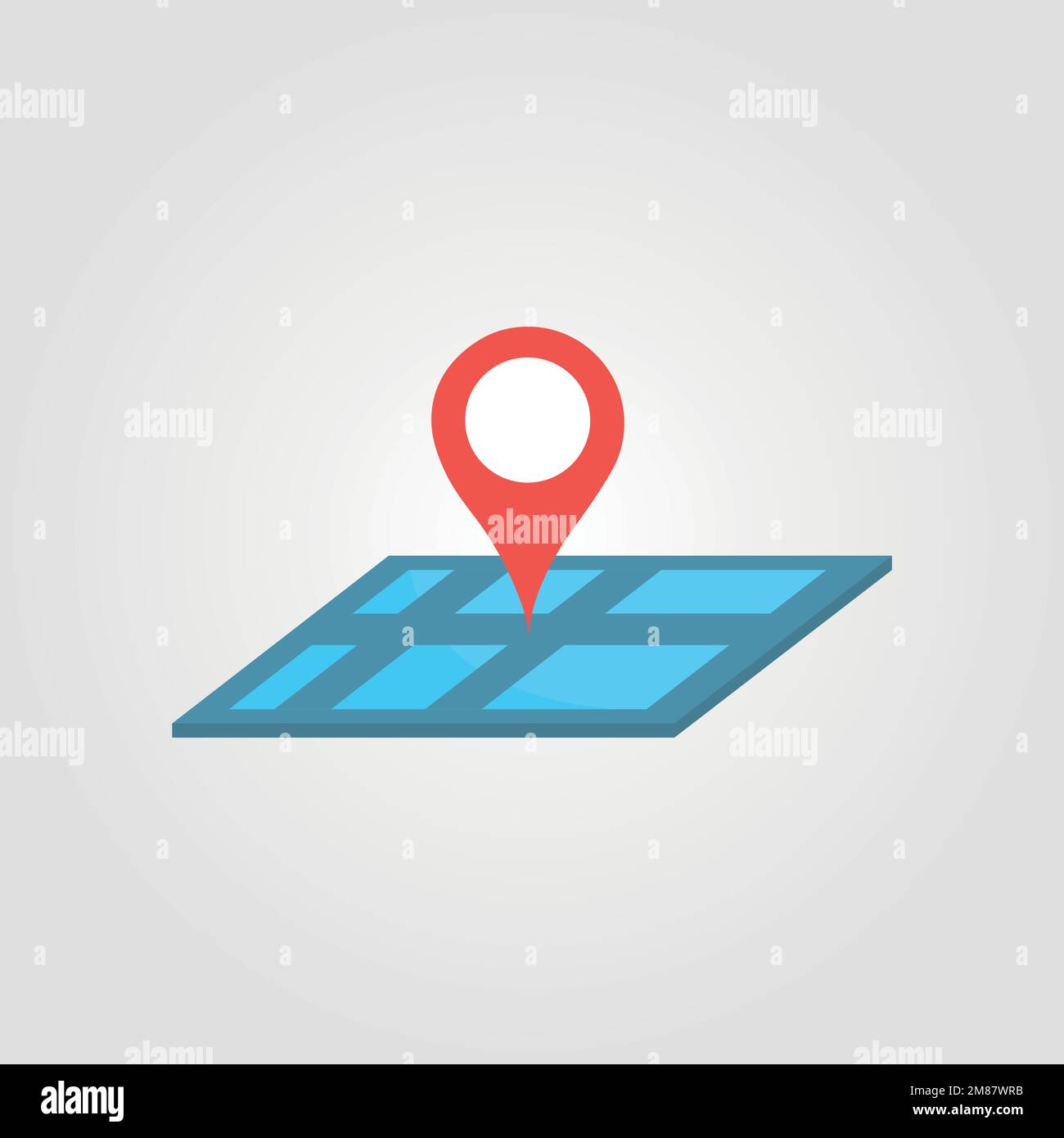 Location map icon, GPS pointer mark vector icon Stock Vector Image ...