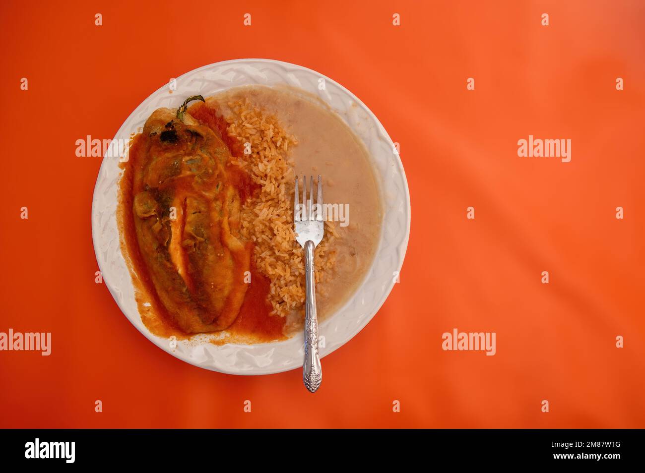 A Chile relleno with cheese, mexican food Stock Photo Alamy