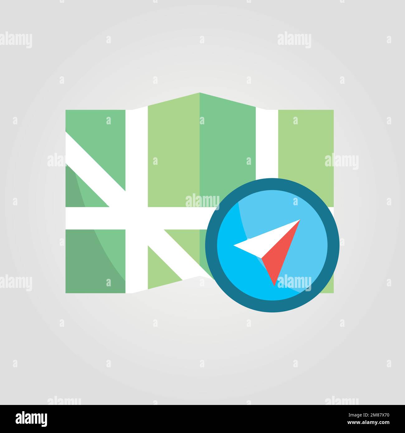 Location map icon, GPS pointer mark vector icon Stock Vector Image ...
