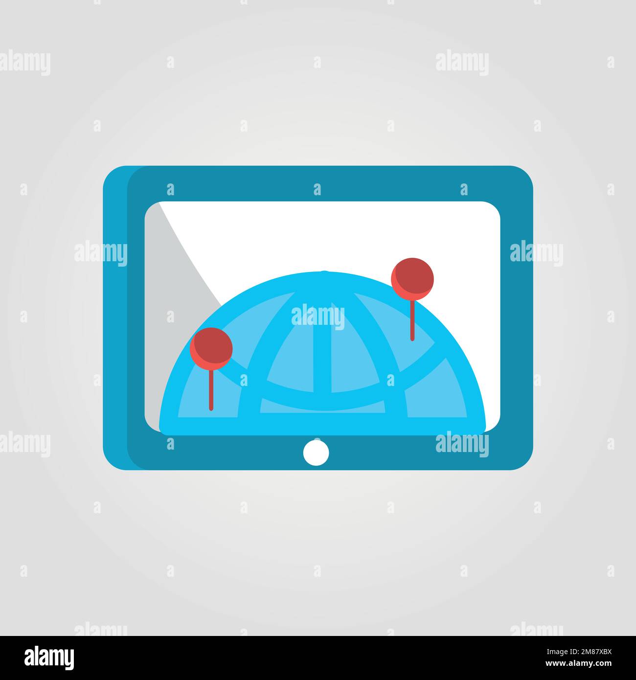 Location map icon, GPS pointer mark vector icon Stock Vector Image ...