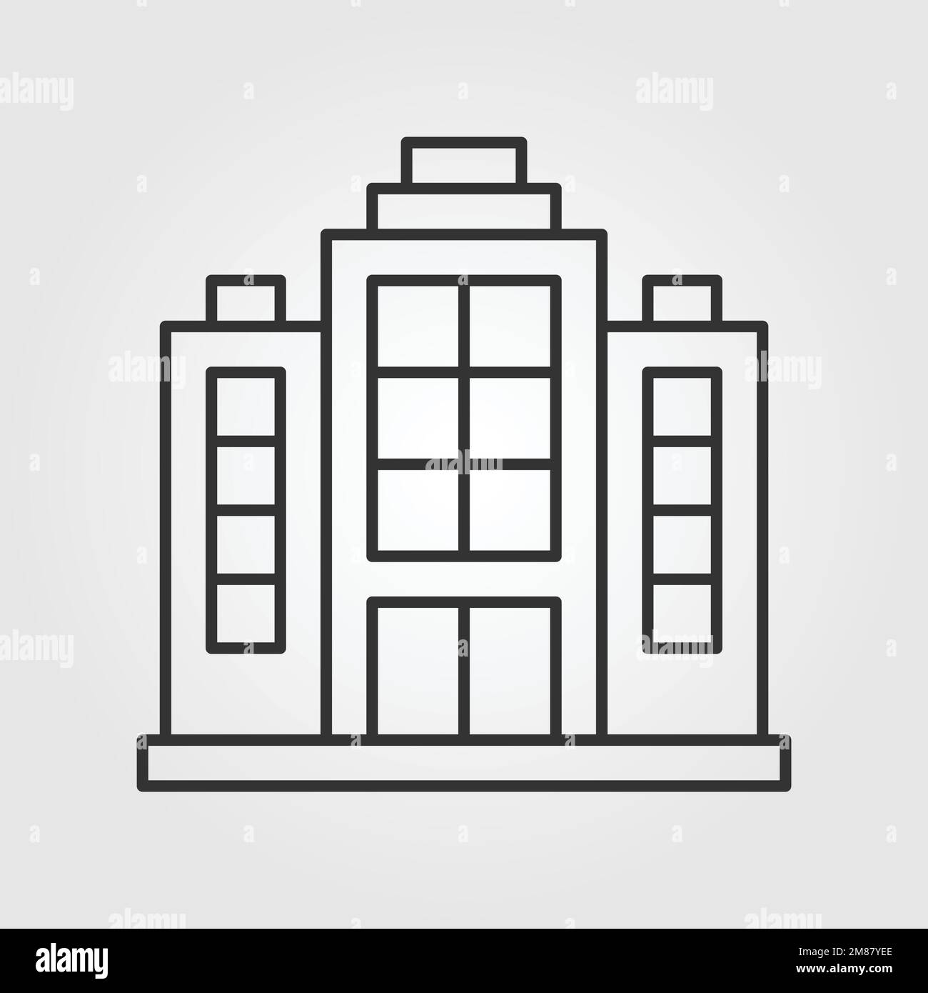 Home building vector outline icon style illustration Stock Vector Image ...