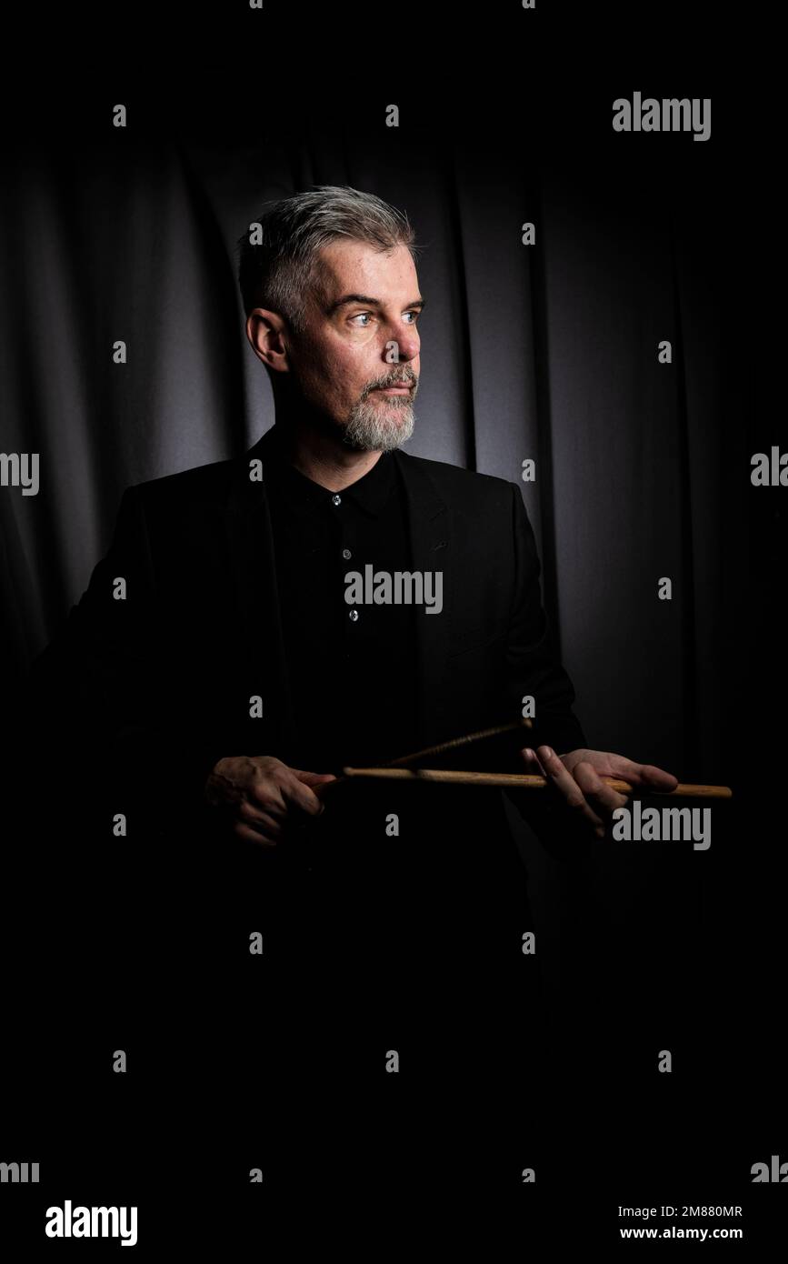 Mark Heaney photographed at Rubix Studios, London Stock Photo - Alamy