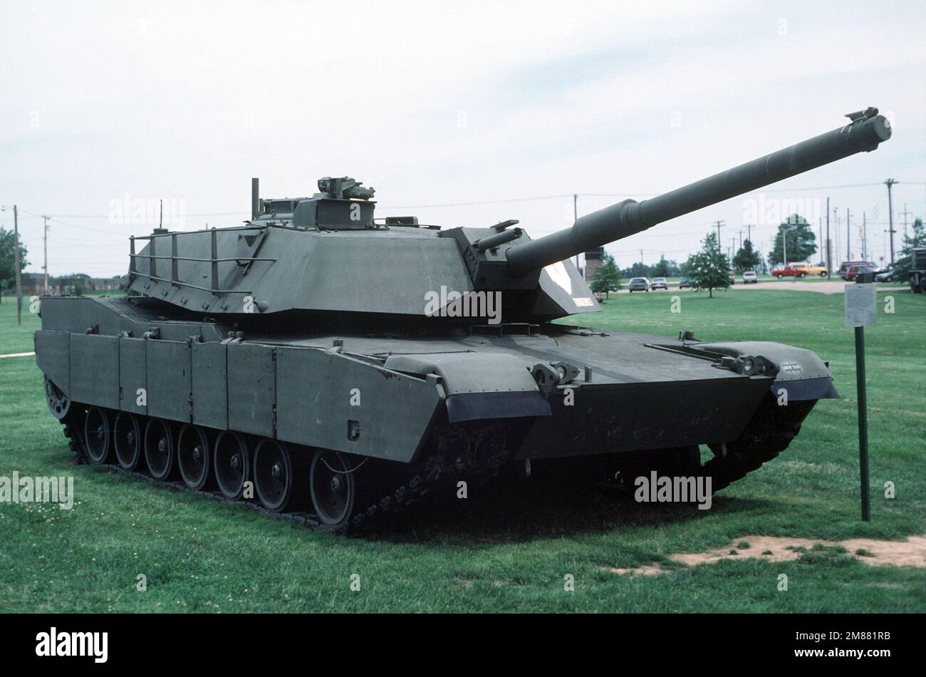 The original U.S. Army M1 Abrams prototype main battle tank on display