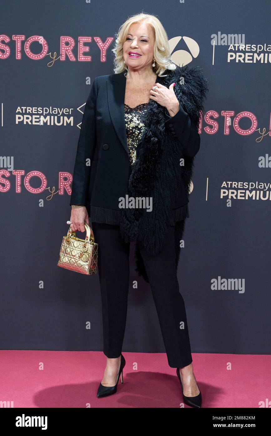January 12, 2023, Madrid, Madrid, Spain: Barbara Rey attends ‘Cristo ...