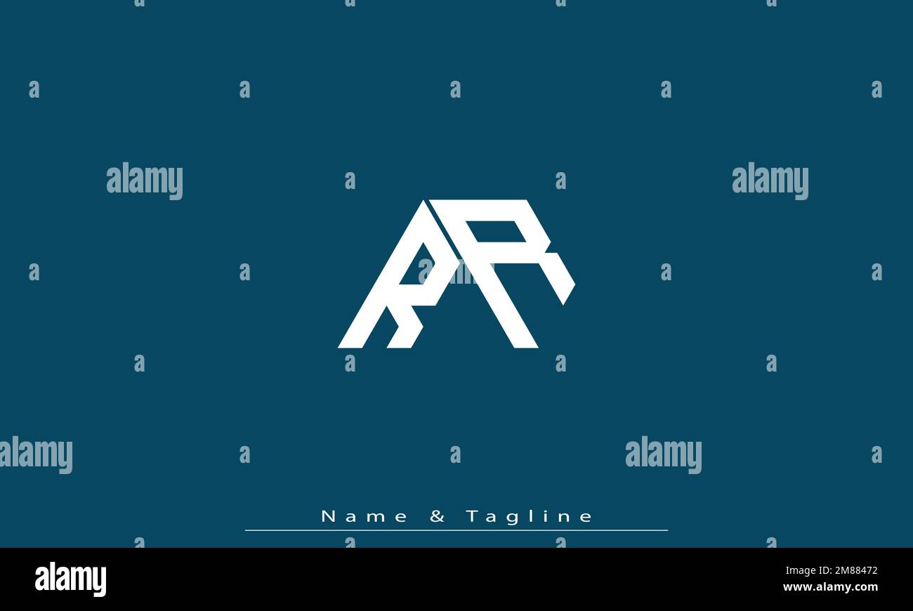 Alphabet letters Initials Monogram logo RR Stock Vector