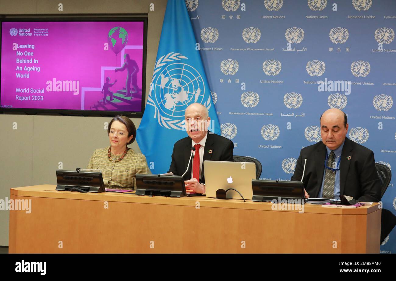 United Nations, World Social Report 2023 at the UN headquarters in New ...