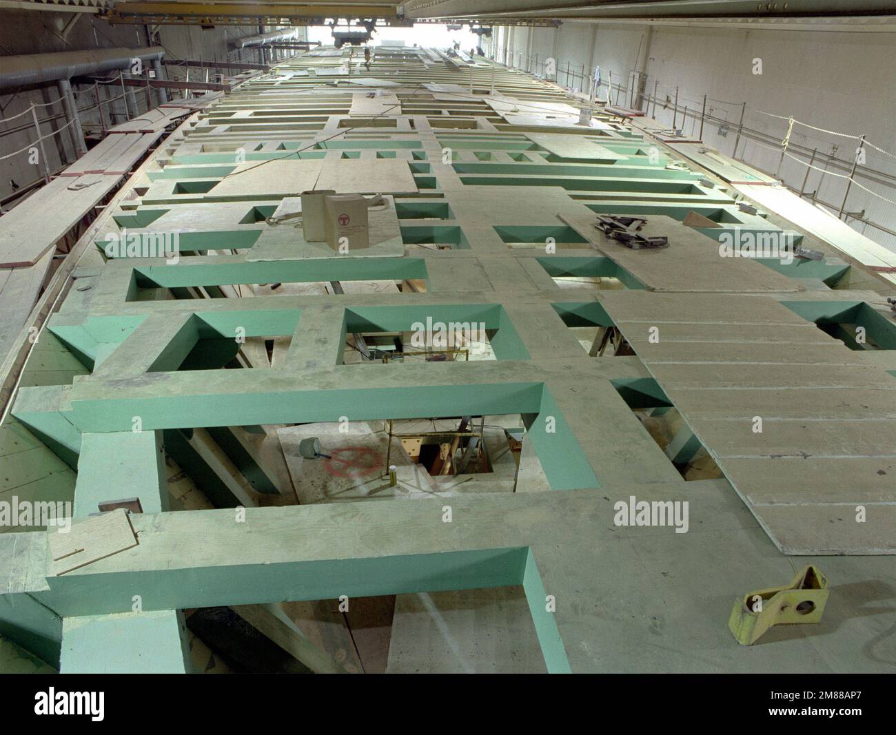 An view of the 01 level of the Avenger class mine countermeasures ship