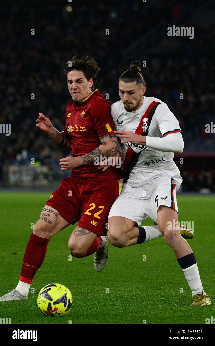 Parma, Italy. 05th Feb, 2023. Tardini Stadium, 05.02.23 Radu Matei Dragușin  (5 Genoa) during the Serie B match between Parma and Genoa at Tardini  Stadium in Parma, Italia Soccer (Cristiano Mazzi/SPP) Credit