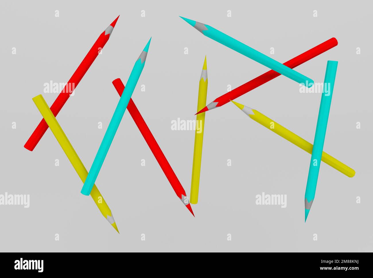 3d illustration yellow Pencil Isolated on White Background Stock Photo ...