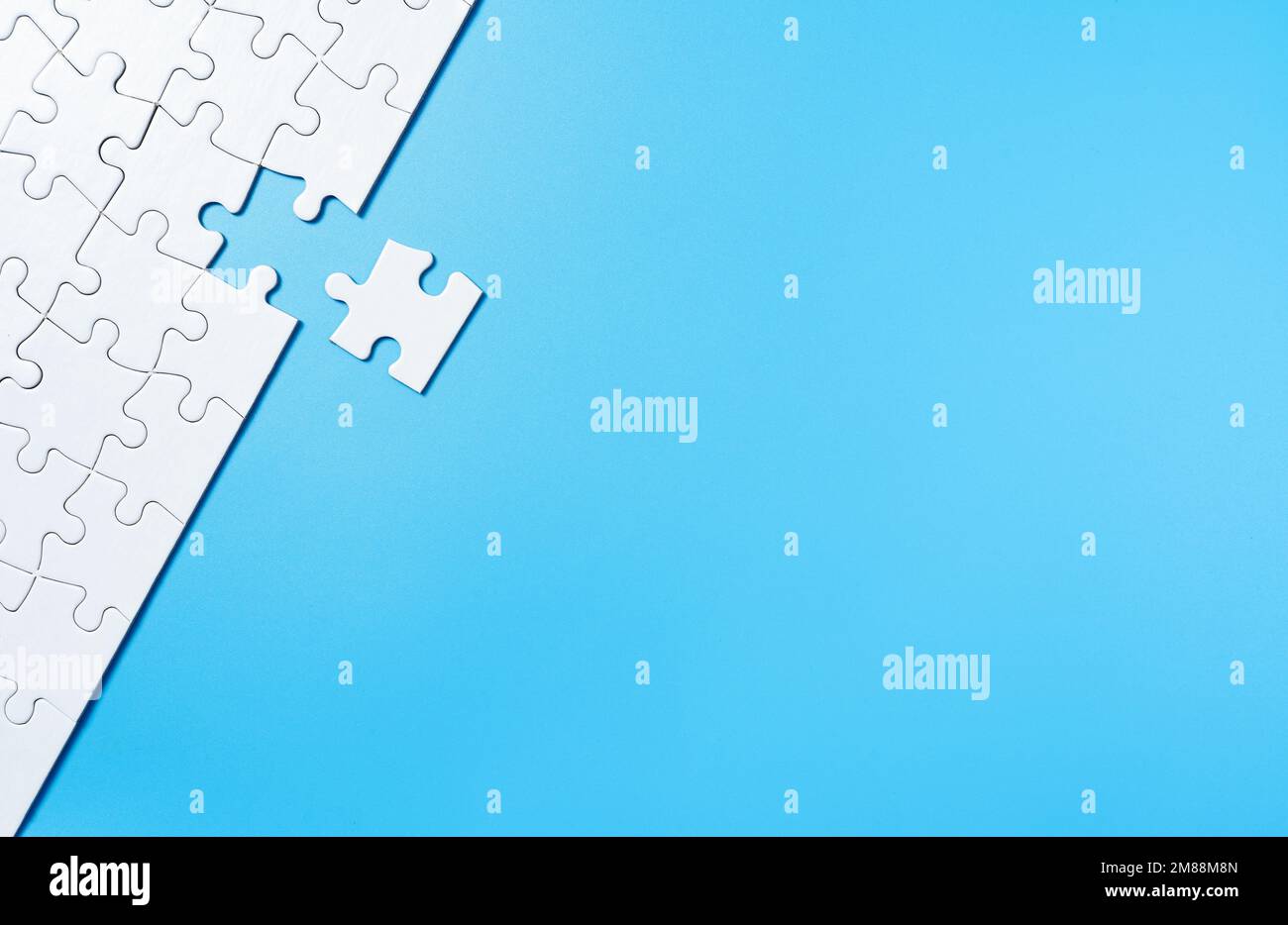 Puzzle with missing piece stock photo alamy