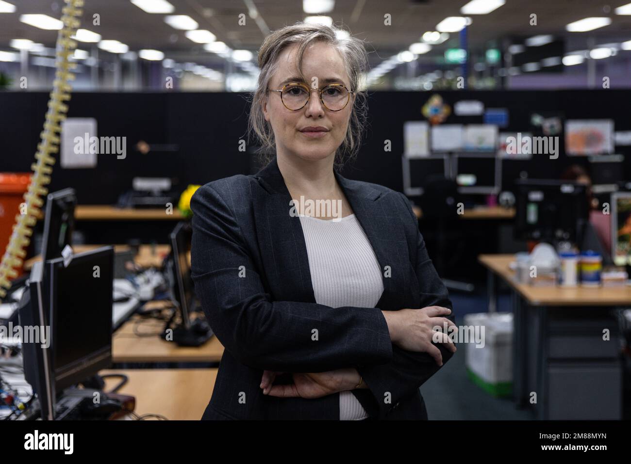 Solicitor Hannah Dickinson poses for a photograph at the Asylum Seeker