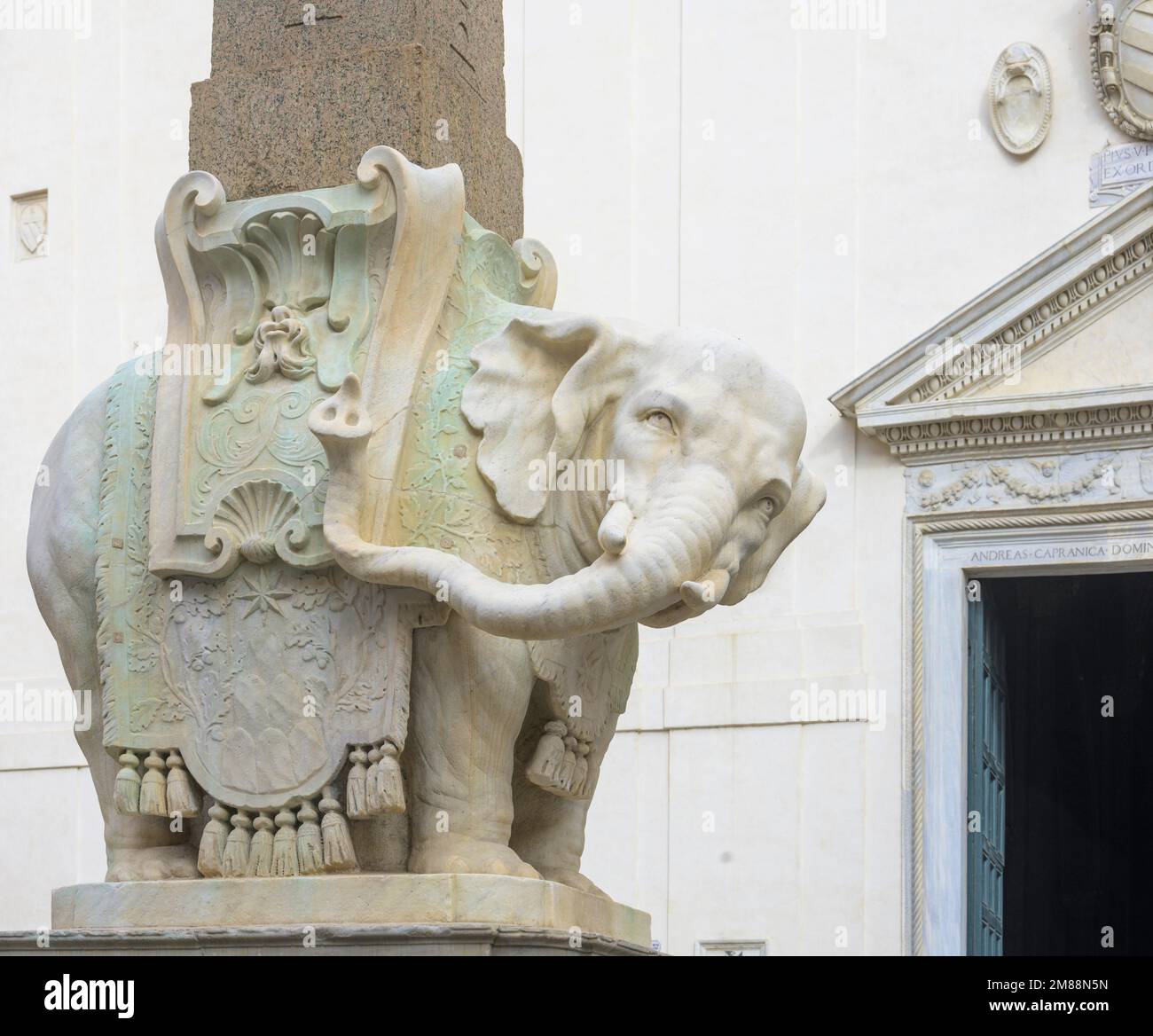 Bernini's Elephant, Rome, Italy Stock Photo