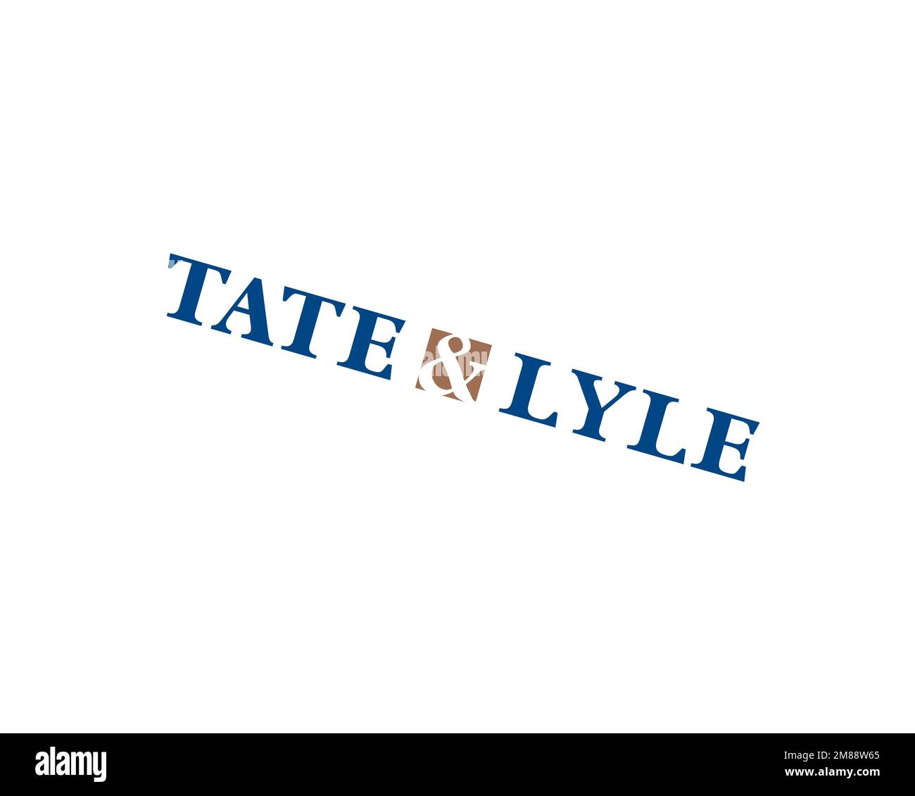 Tate & Lyle, Rotated Logo, White Background B Stock Photo