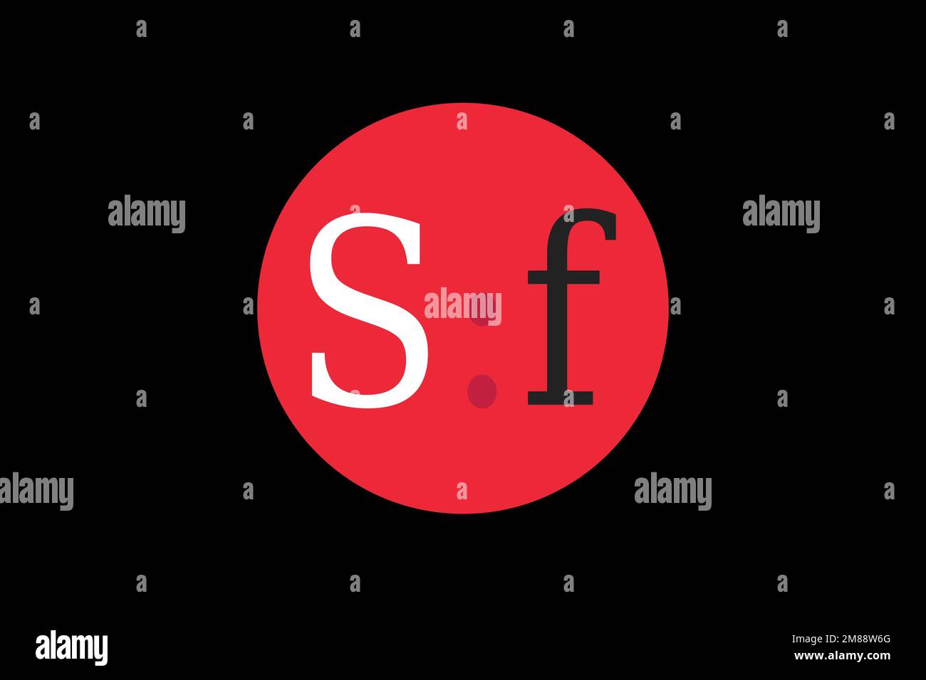 Smart Framework PHP, Logo, Black background Stock Photo