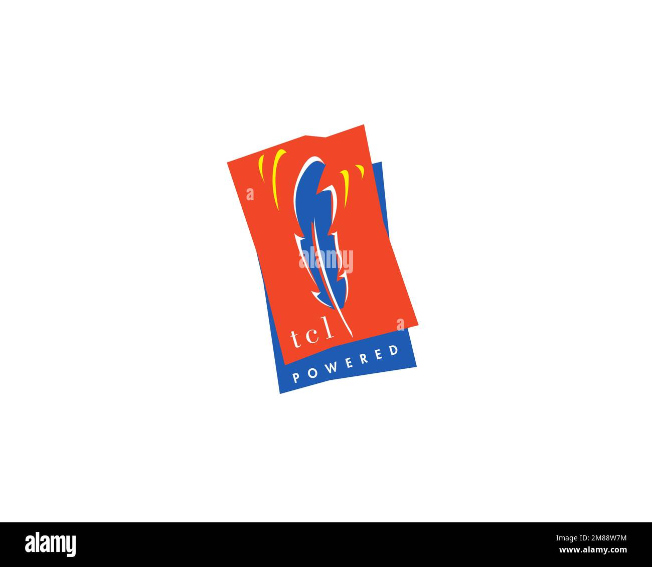 Tcl, rotated logo, white background Stock Photo - Alamy