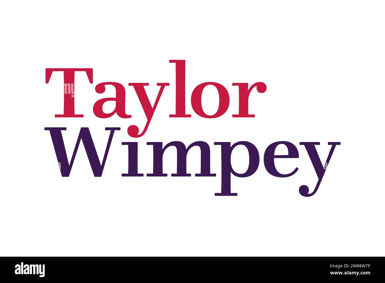 Taylor Wimpey, Logo, White Background Stock Photo Alamy