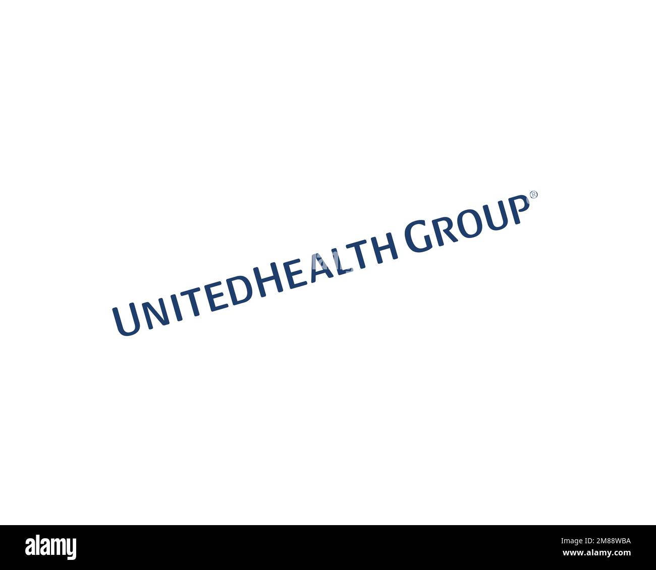 UnitedHealth Group, rotated logo, white background Stock Photo Alamy