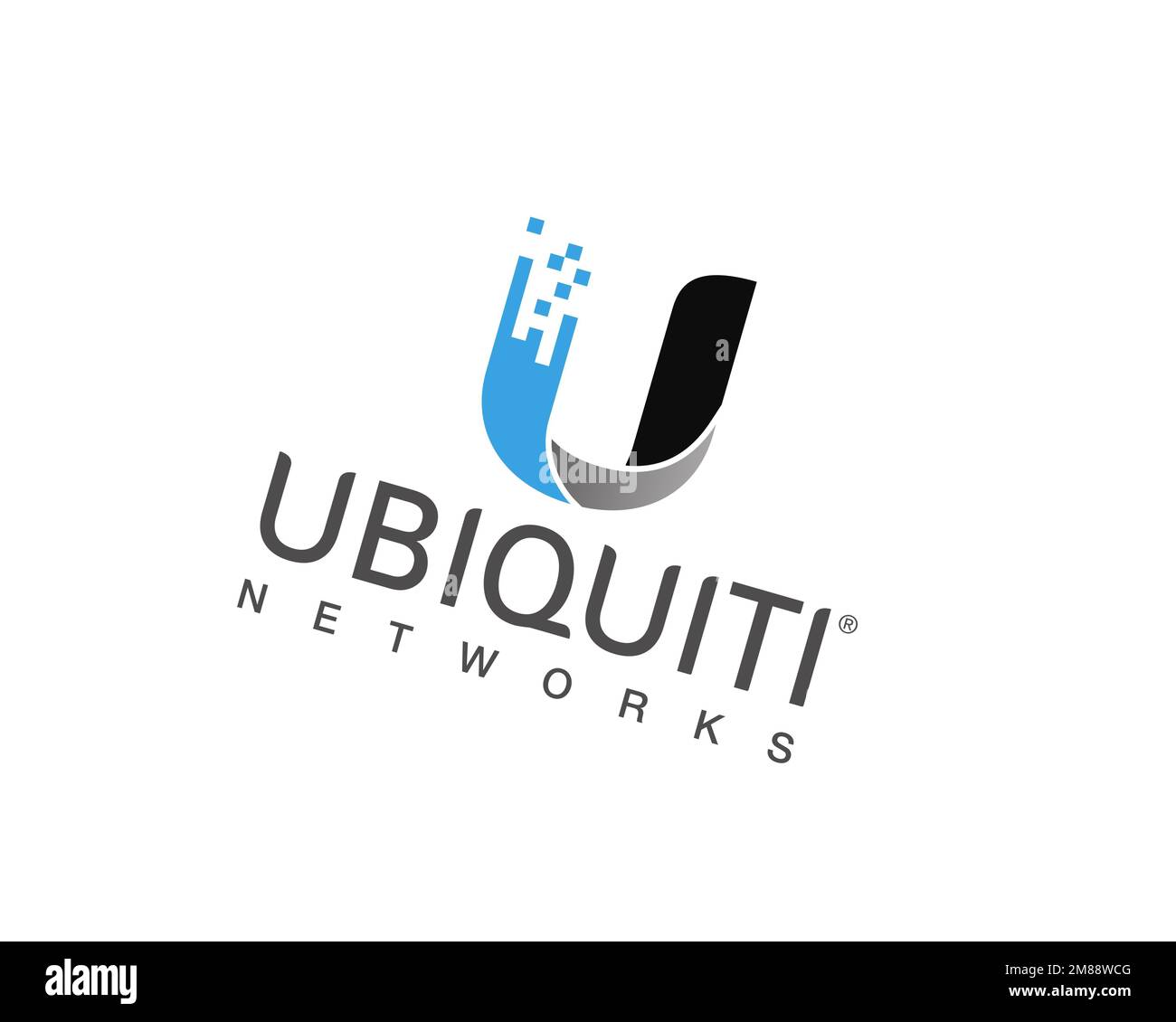 Ubiquiti Networks, rotated logo, white background B Stock Photo - Alamy