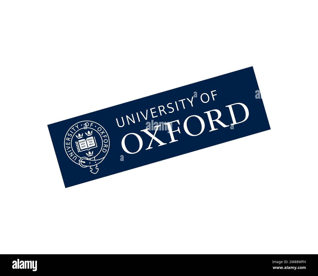 University of oxford rotated logo white background stock photo alamy