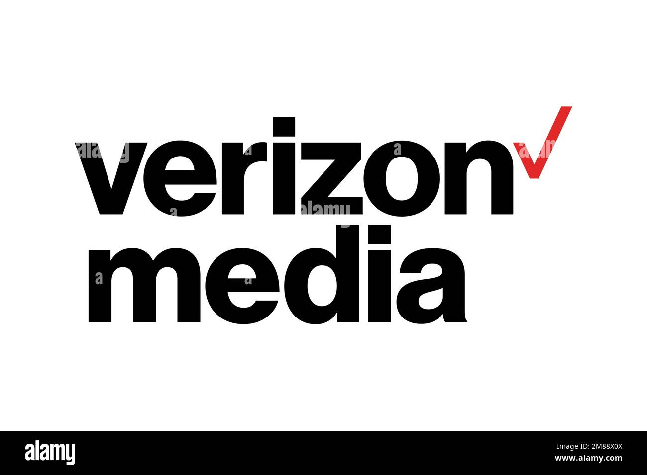Verizon Media, Logo, White Background Stock Photo Alamy