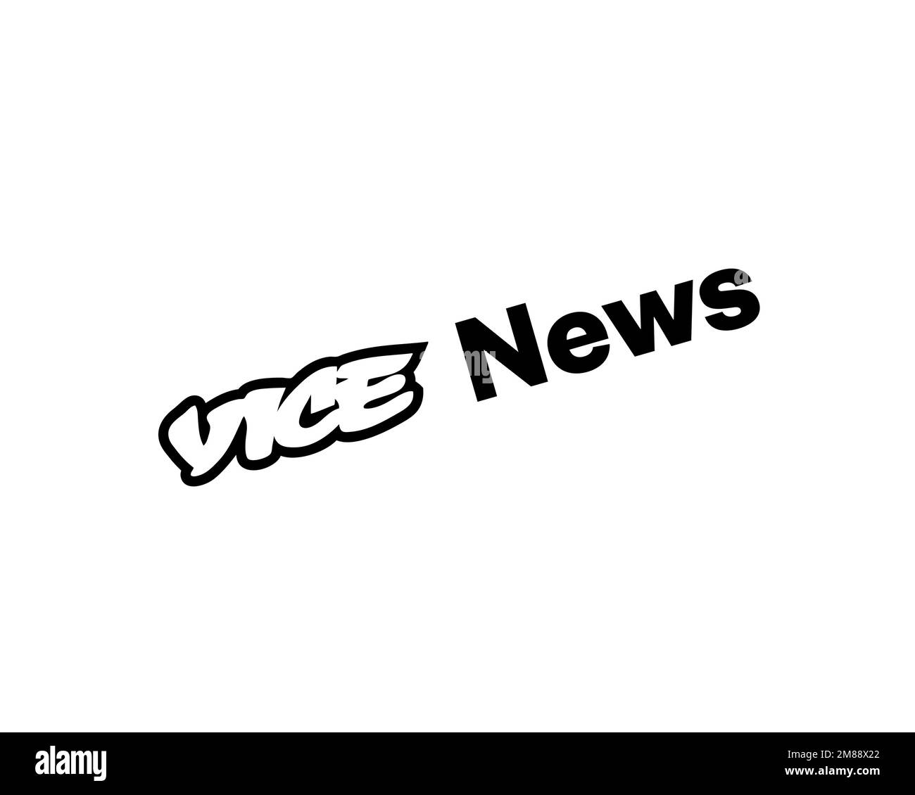 Vice News, Rotated Logo, White Background Stock Photo Alamy