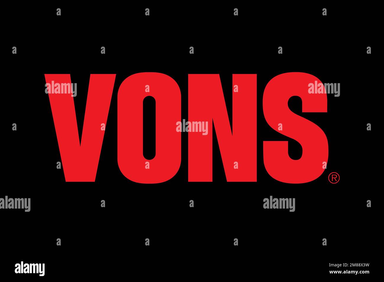 Vons, Logo, Black background Stock Photo - Alamy
