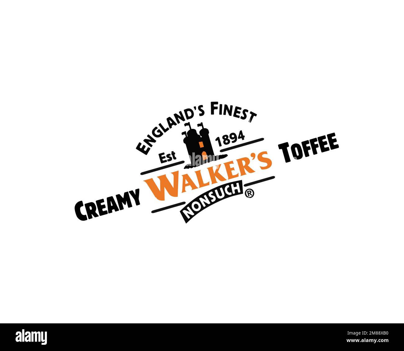 Walkers' Nonsuch, Rotated Logo, White Background Stock Photo Alamy