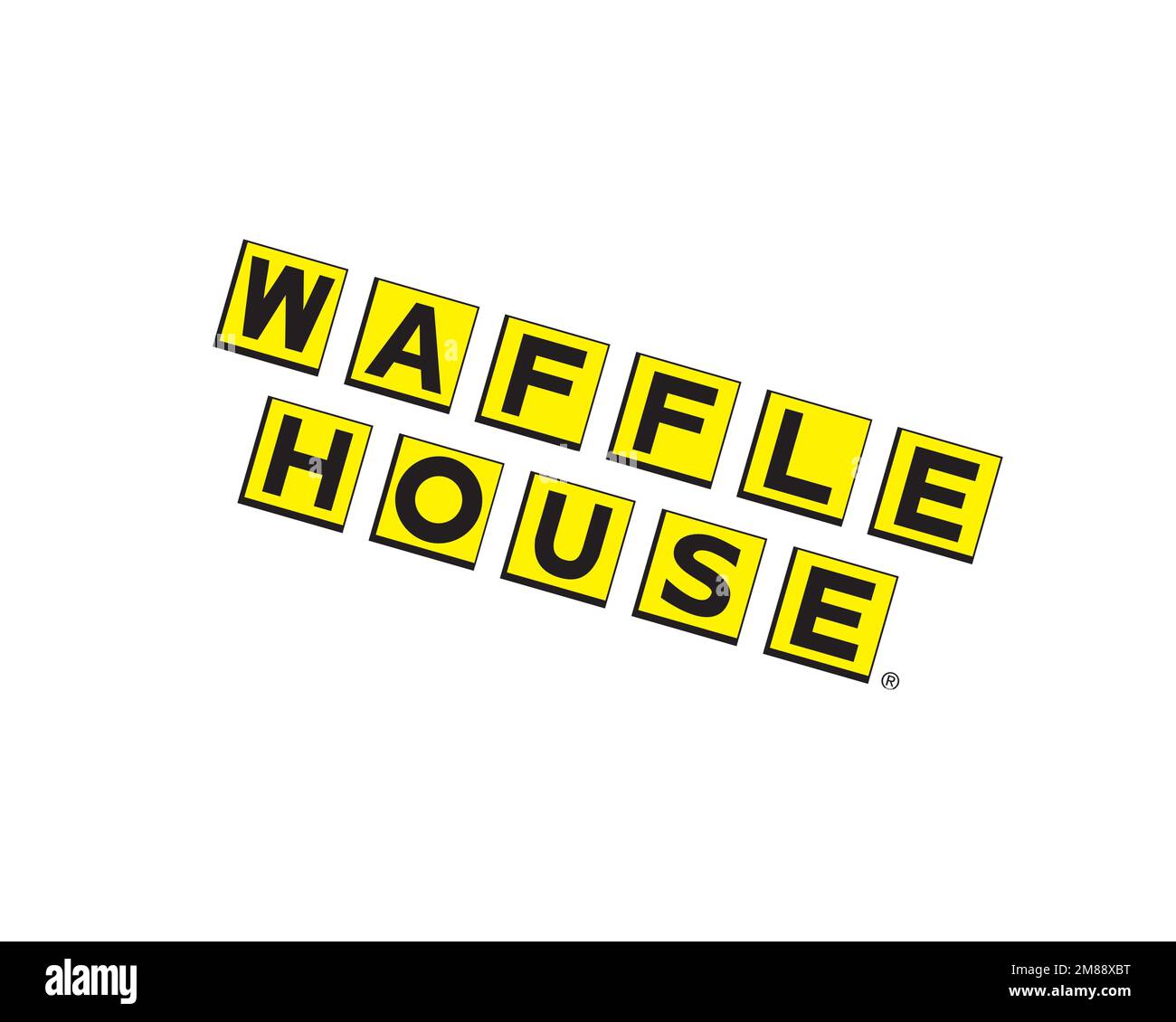 Waffle House, Rotated Logo, White Background B Stock Photo - Alamy