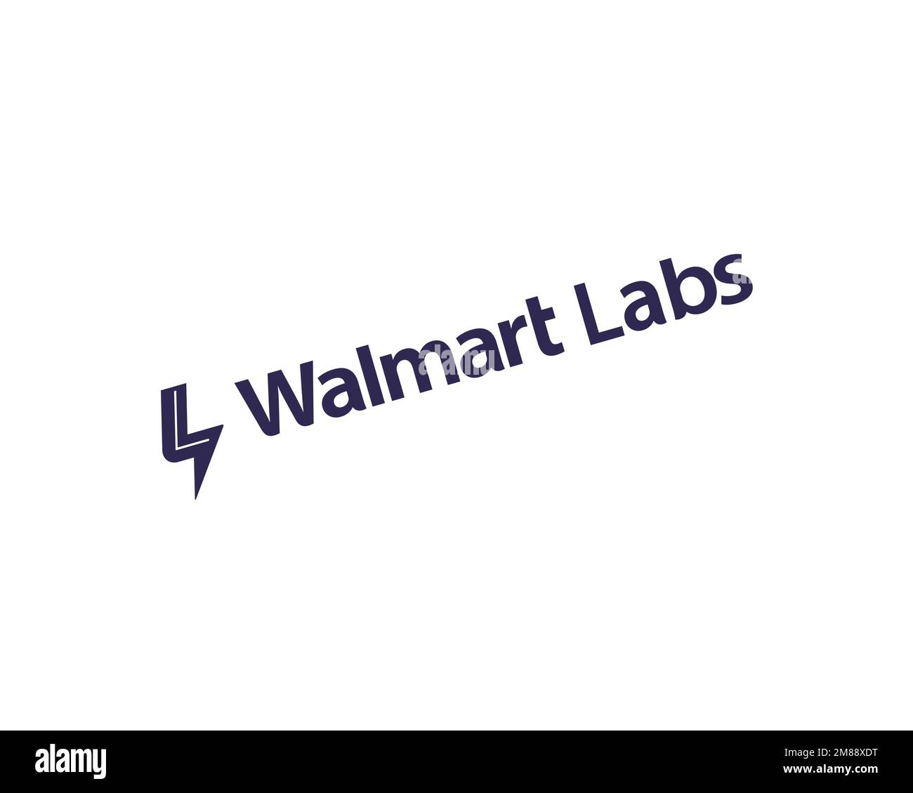 Walmart Labs, Rotated Logo, White Background Stock Photo Alamy