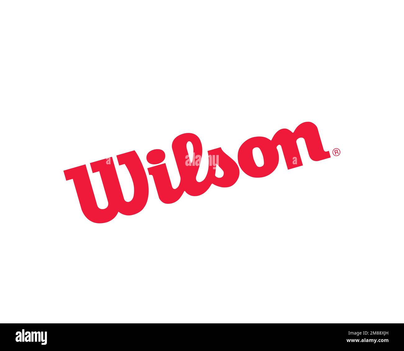 Wilson Sporting Goods, Rotated Logo, White Background Stock Photo Alamy