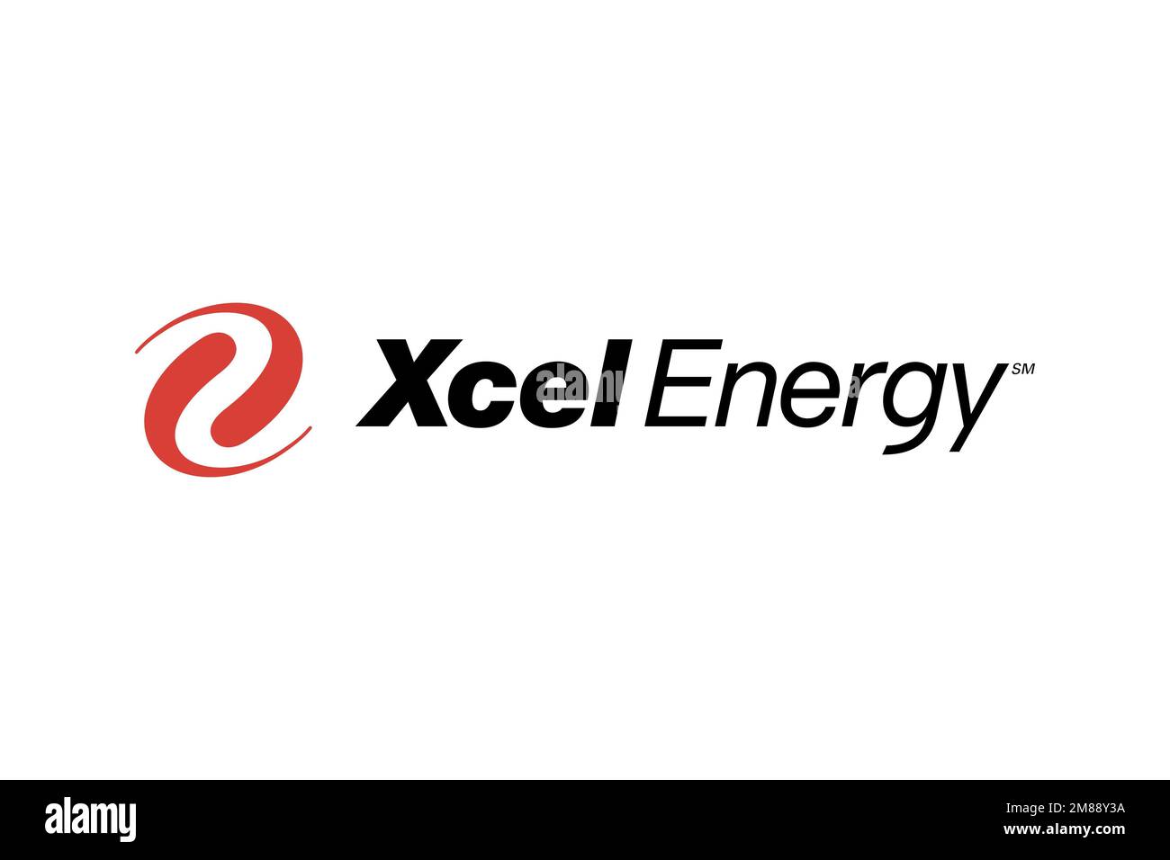 Xcel Energy, Logo, White Background Stock Photo