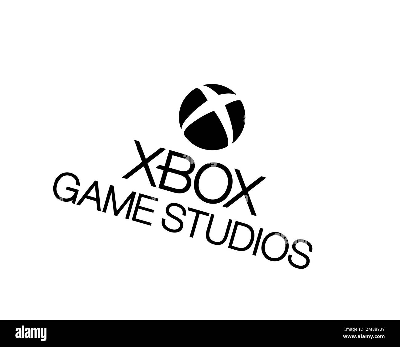 Xbox Game Studios, Rotated Logo, White Background Stock Photo - Alamy