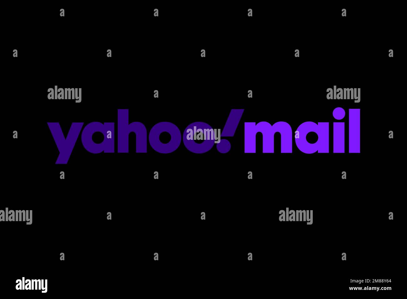 Yahoo Mail Logo Black background Stock Photo Alamy