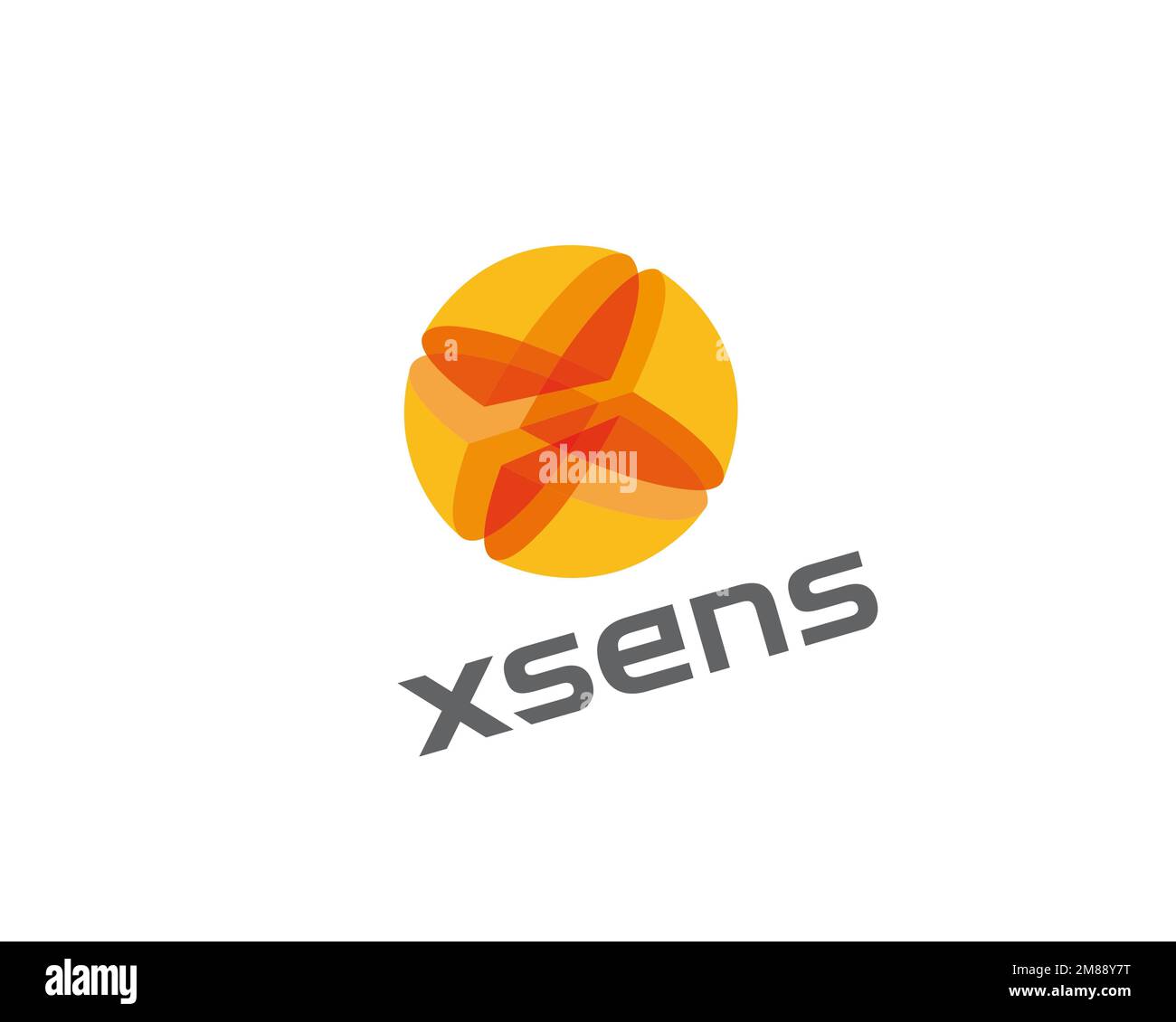 Xsens, rotated logo, white background Stock Photo Alamy