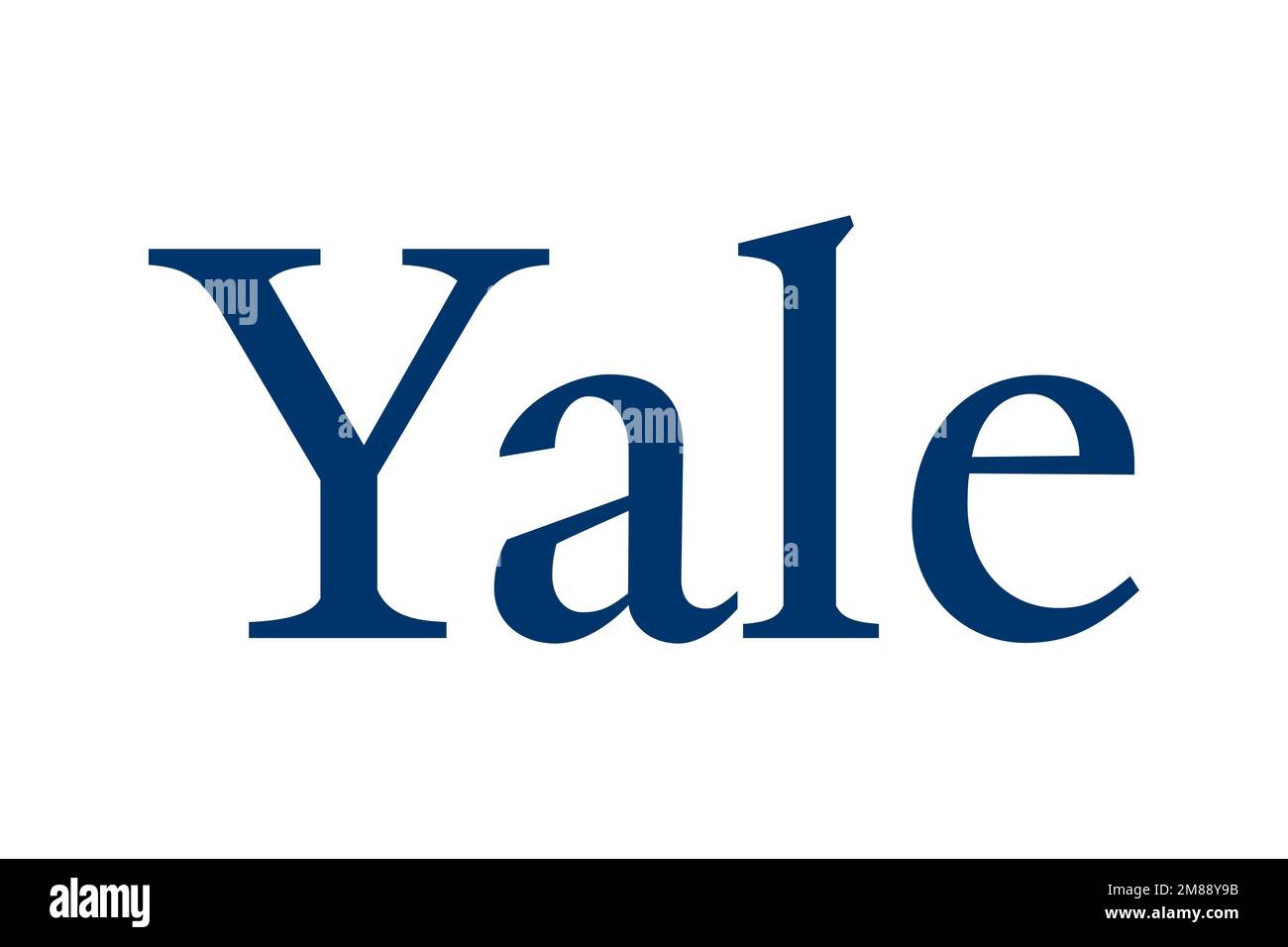 Yale University, Logo, White Background Stock Photo Alamy