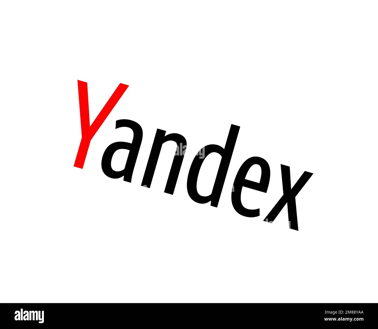 Yandex, rotated logo, white background B Stock Photo - Alamy
