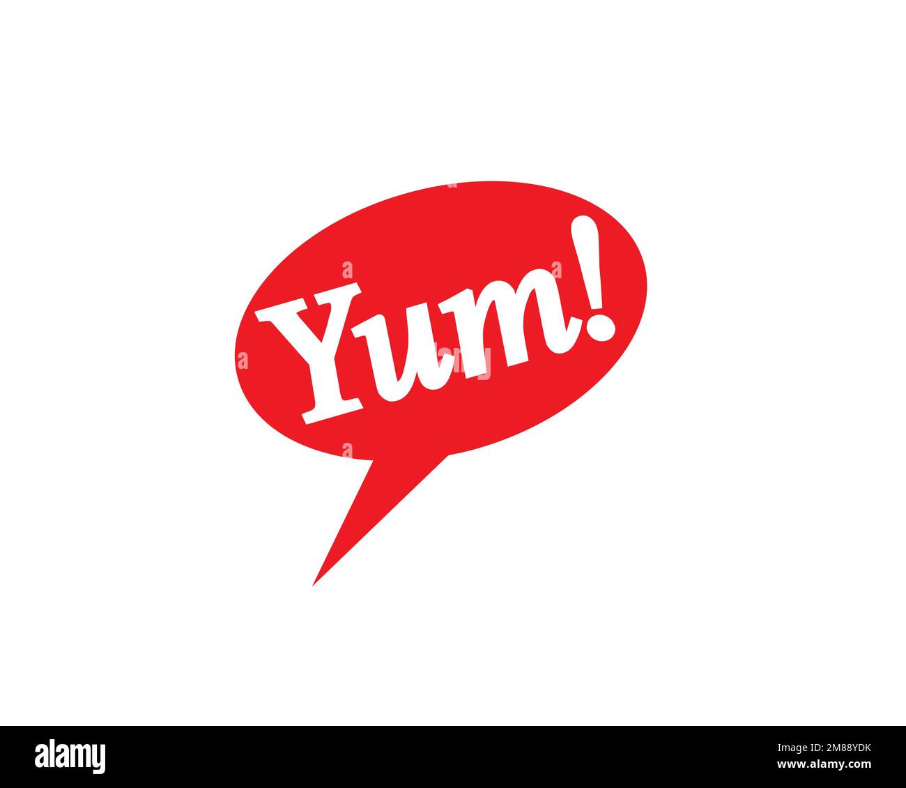 Yum! Brands, rotated logo, white background Stock Photo - Alamy