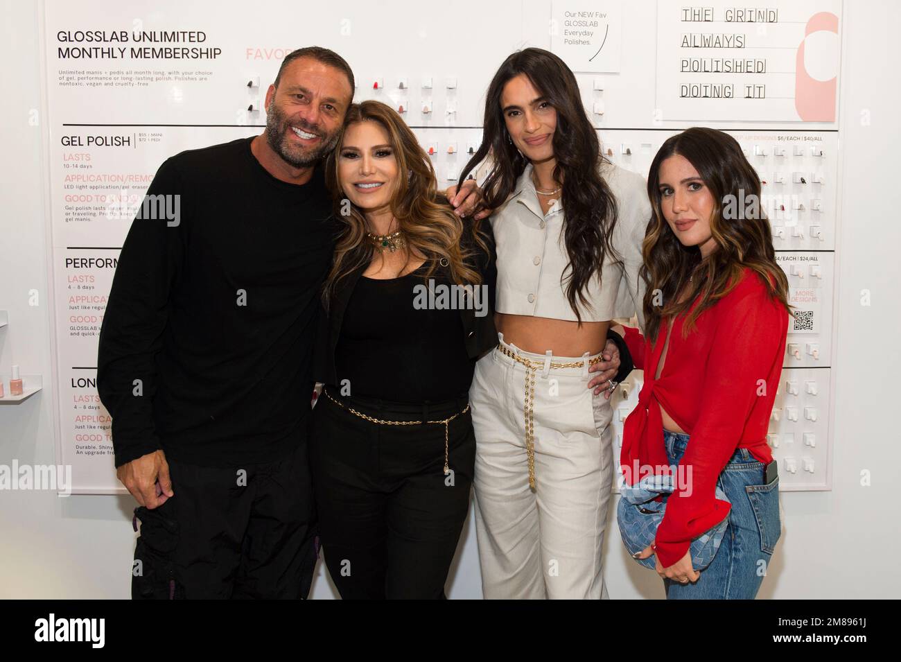 Amber Rangel Dave Grutman, from left, Loren Ridinger, Isabela Rangel Grutman, and ...